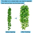 thumbnail image 4 of MINKUROW 2pcs Artificial Hanging Plants,90cm Fake Ivy Hanging Green Scindapsus Leaves for Home Decor, 4 of 5