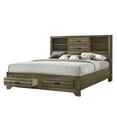 thumbnail image 2 of Loiret Light Grey Finish Wood Storage Platform King Bedroom Set with Dresser, Mirror, Nightstand, 2 of 11