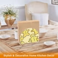 thumbnail image 5 of Yellow Gingerbread Man Thick U Shape Acrylic Napkin Holder Non Slip Space Saving for Kitchen, 5 of 9
