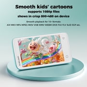 MP3 Player for Kids with 80GB Storage, 4-Inch Screen, Bluetooth & Wi-Fi, Parental Controls, Streaming & Offline Music, Blue