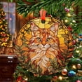 thumbnail image 2 of Orange Cat Christmas Ornament, Ceramic/Acrylic Ornament, Mother’s Day Keepsake, Valentine’s Day Decor, Festival Gift Ornament, Commemorative 2025, 2 of 5