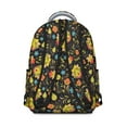 thumbnail image 3 of "Sunflower Wildflower Backpack - Trendy Floral Print, School Backpack for Women & Teens, Water-Resistant, Laptop Pocket, Comfortable Straps, Great for College, Work, Travel", 3 of 6