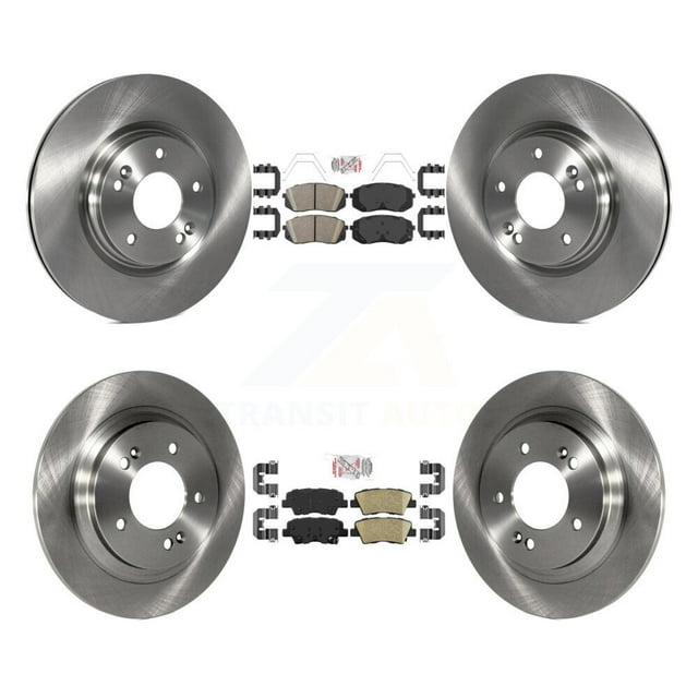 Transit Auto Front Rear Ceramic Pads and Disc Brake Rotors Kit for Car Hyundai Elantra GT Kia Forte5 K8A-102813