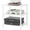 White, variant on 3-Tier AV Media Player Stand, Natural Stereo Cabinet, Modern Audio Shelf, Wooden TV Stand,Game Console Shelf, Multifunctional Entertainment Center, Suitable for Home, Conference Room