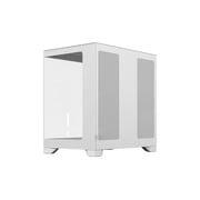 Pop 2 Vision Panoramic Glass White RGB E-ATX Dual-Chamber PC Gaming Case with Front and Side TG Panels Mid Tower PC Case