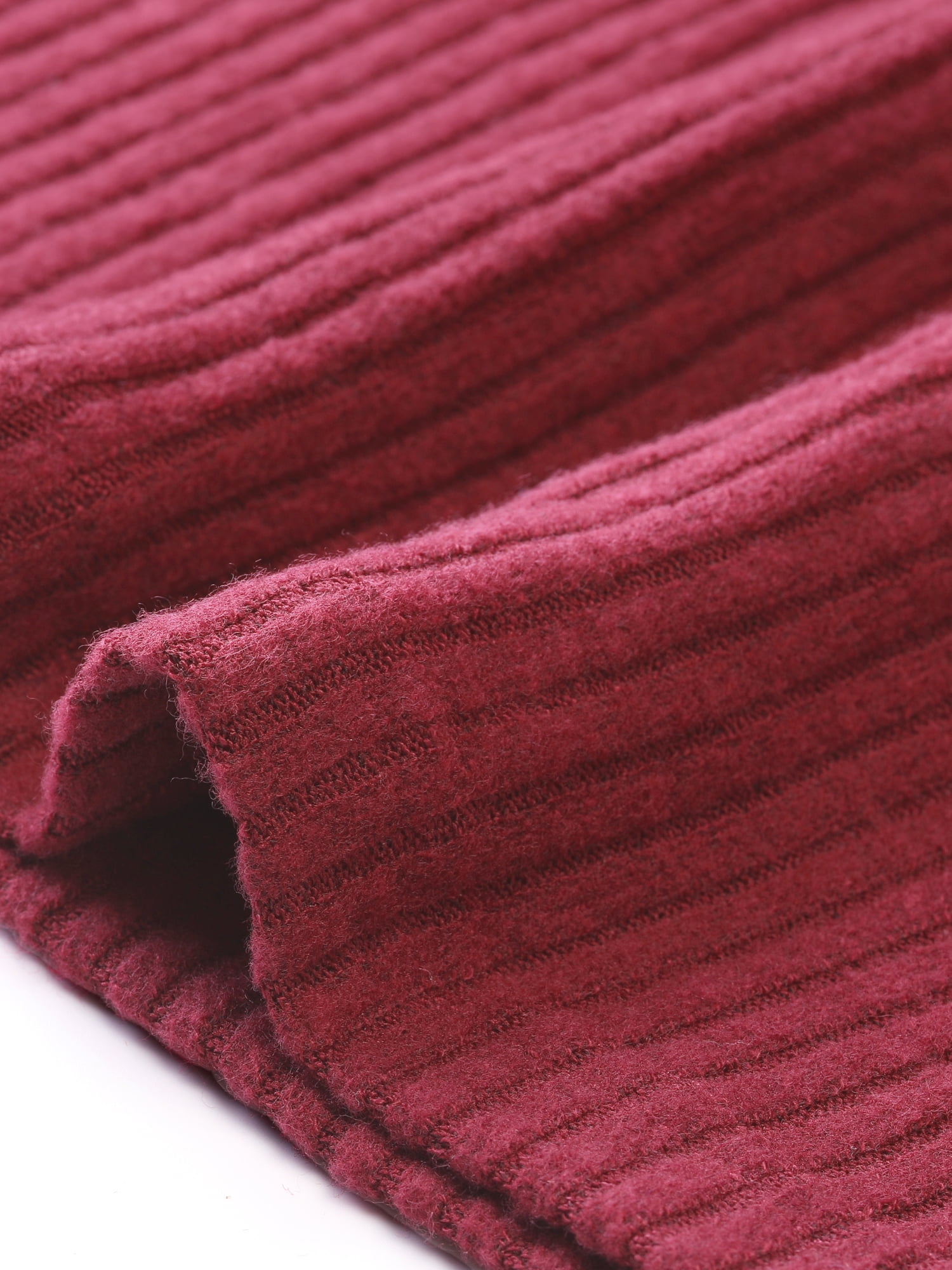 DARING DIVA Midi Pullover Knit Sweater Dress XS Burgundy