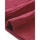 thumbnail image 5 of Vestido de mujer Inspire Chic con cuello redondo, manga larga, fruncido lateral y abertura XS Rojo oscuro, 5 of 6