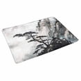 thumbnail image 2 of MKHERT Oriental Chinese Traditional Mountain Landscape Ink Painting Doormat Rug Home Decor Floor Mat Bath Mat 30x18 inch, 2 of 3