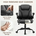 thumbnail image 4 of COOLHUT Leather Office Chair, Big and Tall Office Chair 400LBS Wide Seat Ergonomic Computer Desk Chair High Back Executive Leather Chair Adjustable Task Chair Lumbar Back with 8-Year Warranty, Black, 4 of 10