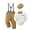 Warm White, variant on CARETOO Baby Boy Clothes Newborn Infant Outfit Shirt+Bowtie Beret+Suspender Pant Suit Clothing Set
