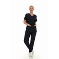 thumbnail image 5 of HEAL+WEAR Soft Stretch Scrub Set 4-Way Stretch V-Neck Top & Cargo Jogger Pants for Women, 5 of 6