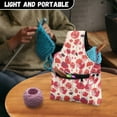thumbnail image 5 of KUIFORTI Pink Flower Crochet Bag Yarn Storage Tote Bag Knitting Bag and Totes Organizer Yarn Holder for Crocheting on the Go, Small Size, 5 of 7