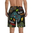 thumbnail image 3 of Kll Play Game3 Men'S Casual Summer Beach Shorts Hawaiian Shorts With Pockets-Small, 3 of 9