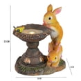 thumbnail image 4 of Jinsinto 1 Pce Statue Lumineuse Solaire en Résine en Forme de Rabbit Mignonne - Décoration Extérieure pour Patio, Jardin, 4 of 5