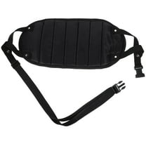 HEMOTON Portable Foot Sling Travel Footrest Under Desk -distance Hammock Foot Pedal for Office Airplane Flight Train (Black)