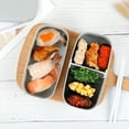 thumbnail image 5 of All-in-OneStackable Bento Lunch Box Container - Modern Bento-Style Design Includes 2 Stackable Containers, Built-in Plastic Utensil, 5 of 8