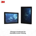 thumbnail image 3 of 3M Privacy Filter for Apple iPad Air 1/2/Pro 9.7 Portrait - Screen privacy filter (portrait) for tablet - 9.7" - black, 3 of 4
