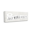 thumbnail image 3 of Stupell Industries Roll With It Phrase Charming Country Toilet Paper, 40 x 17, Design by Natalie Carpentieri, 3 of 5