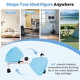 thumbnail image 6 of Slim Waist Twister, Silent Ab Toner Machine, Core Workout Board for Women, Home Gym Equipment for Hourglass Figure & Love Handle Reduction, Blue, 6 of 10
