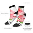 thumbnail image 4 of Uemuo Watercolor Tropical Gnomes Printed Crew Socks, Moisture-Wicking Socks, Athletic Socks for Men Breathable Cushion Socks Casual Sport Socks for Running Traveling, 4 of 6