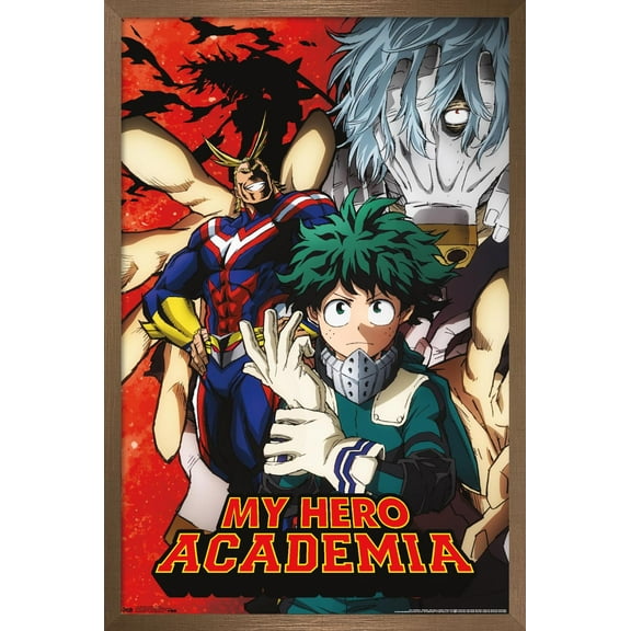 My Hero Academia - Teaser 2 Wall Poster, 14.725" x 22.375", Framed