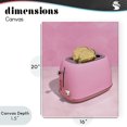 thumbnail image 4 of Stupell Industries Eclectic Golden Toaster over Pink Canvas Art, 16 x 20, by LISH Creative, 4 of 8