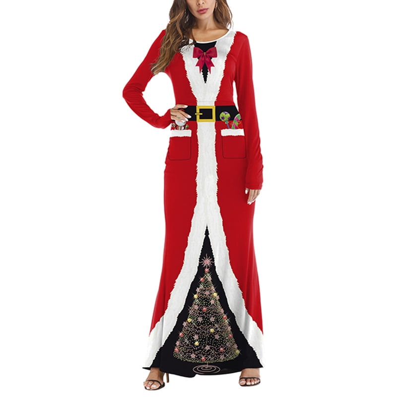 christmas maxi dress