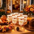 thumbnail image 6 of 10 Pcs Thanksgiving Disposable Paper Cups, Pumpkin Maple Leaf Printed Fall Table Drinkware for Holiday Dinner Party Gathering Festive Table Decor, 6 of 6