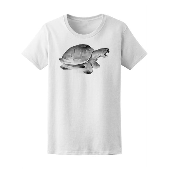 Abstract Gray Turtle T-Shirt Women -Image by Shutterstock, Female Medium