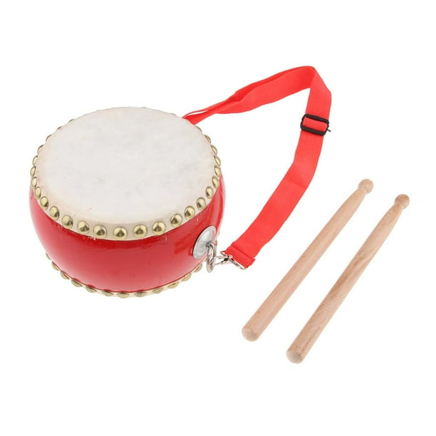 Tambor de madera de percusión para niños pequeños, juguete musical para bebés. 15cm
