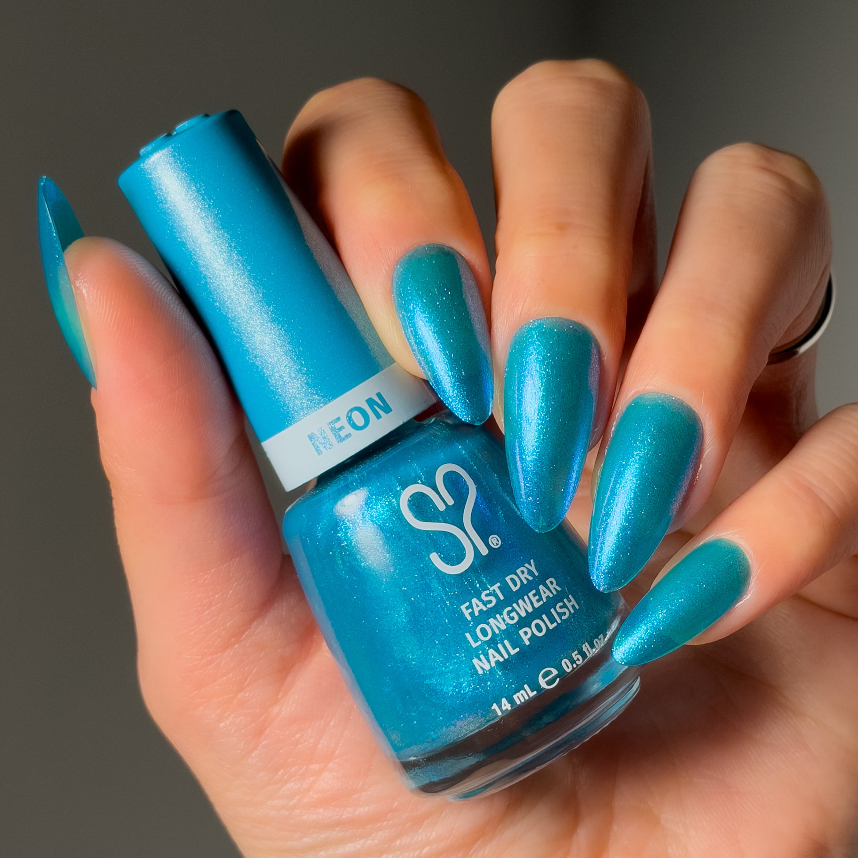 Salon Perfect Neon Nail Polish, 457 H2OMG, 0.5 fl oz