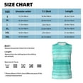 thumbnail image 6 of Fotbe Men's Teal Turquoise Print Men's Sleeveless Muscle Tank Tops Casual T-Shirts for Gym Workout Beach-Small, 6 of 8
