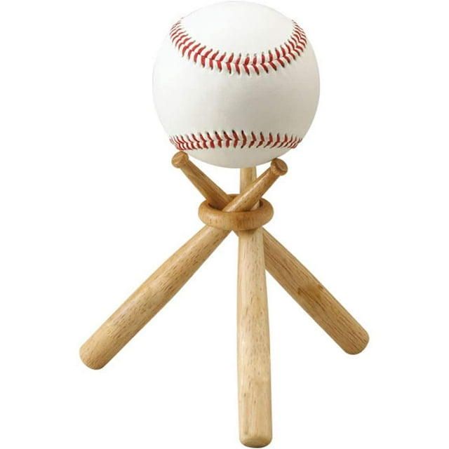 Baseball Stand Baseball Stand Holder Wooden Base Ball Stand Display Holder