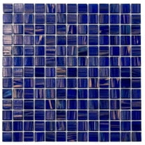 Apollo Tile Celestial 12 in. x 12 in. Glossy Royal Blue and Gold Glass Mosaic Wall and Floor Tile (20 Sq. ft./Case) (20-Pack)