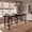 Black, variant on Finmind 71" Solid Wood Counter Height Dining Table, Industrial Bar Table with Footrest for 6‑8, Café & Restaurant, Black
