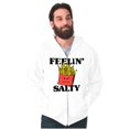 thumbnail image 5 of Funny Feelin Salty Fries Food Pun Zip Up Hoodie Men's Women's Brisco Brands M, 5 of 6
