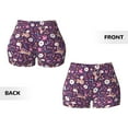 thumbnail image 4 of KLL Cute Squirrel Floral Pattern Workout Shorts for Women Scrunch Short Gym Yoga Running Sport Active Exercise Fitness Shorts, 4 of 8