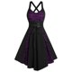 thumbnail image 1 of Moda Casual con cuello en V vestido de retazos de encaje sin mangas Camis mujeres vestido de mujer vestidos Pompotops ghjkhdj9735, 1 of 3