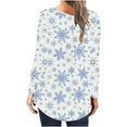 thumbnail image 4 of Qepwsc Long Tunics Shirts Wear with Leggings Long Sleeve Graphic TShirt Cute Print Basic Blouse Tees Top Sweatshirt Gifts Pullover Top 2025 Going Out Tops Fall Holiday Outfits Loose Fits, 4 of 6