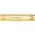 thumbnail image 3 of 14K Yellow Gold 14Ky 4mm Ltw Milgrain Half Round Band Size 9 Made In United States ml040-9, 3 of 5