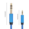 thumbnail image 4 of Cable Audio Estéreo 3 5 Mm A 6 35 Mm para Guitarra Portátil Cine en Casa (azul 2 M), 4 of 4