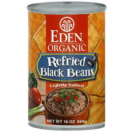 Eden Refried Black Beans, 16 oz (Pack of 6)