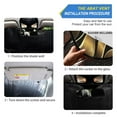 thumbnail image 2 of ALAZA Gold Tropical Leaves Windshield Sun Shade Car Foldable Sun Visor Block UV Rays Protector 55"x27.6", 2 of 8