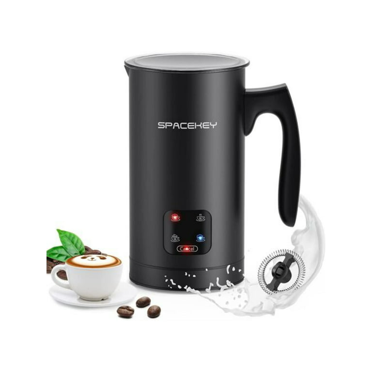 MilkyFo 3 in 1 Handheld Electric Milk Frother and Steamer, 4 in 1 Automatic  Heater for Making Latte mini multi-function kitchen With Charging (BLACK