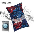 thumbnail image 6 of Sikiie Red White Blue Fireworks Pillow Covers, Throw Pillow Case Cushion Covers,Cushion for Bedroom,Couch,Home-20"x30", 6 of 6