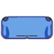 PlayVital ZealProtect Glossy Protective Case for Nintendo Switch Lite, Hard Shell Ergonomic Grip Cover for Switch Lite w/Screen Protector & Thumb Grip Caps & Button Caps - Chameleon Purple Blue