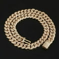 thumbnail image 5 of Extra Shiny Miami Cuban Link Chain Necklace, Width 15-18MM Mens Cuban Chain, Solid Thick Big Hip Hop Iced Out Cuban Link Chain for Men, 16-24 Inch - Gift Box Included, 5 of 9