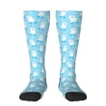 thumbnail image 1 of Fotbe Skating Poodle Fun Calcetas Divertidas Estampadas para Hombre y Mujer, Calcetas de Algodón hasta la Rodilla para Caminar, Correr, Enfermería y Embarazo, 1 of 6