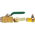 thumbnail image 4 of Brass Barb Hose Fitting Connector Adapter 6mm Barb x G1/8 Male Pipe 5pcs, 4 of 5