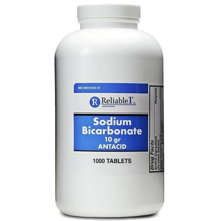 Reliable 1 Sodium Bicarbonate 10 gr Antacid, 1000 ea